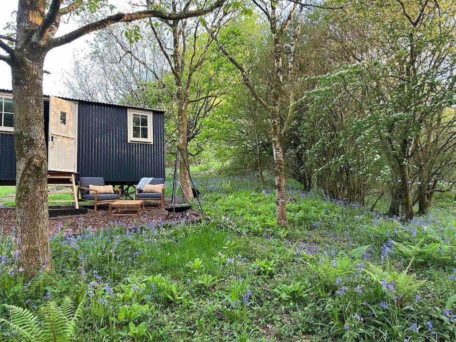 Cornwall Woodland Shepherd'S Hut - Dennis Hut โบดมิน ภายนอก รูปภาพ